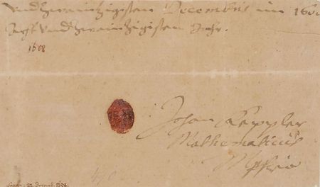 Lot #480 Johannes Kepler: Incredibly rare signature of renowned German astronomer Johannes Kepler - Image 1