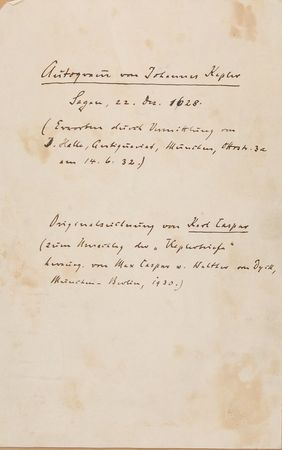 Lot #480 Johannes Kepler: Incredibly rare signature of renowned German astronomer Johannes Kepler - Image 3