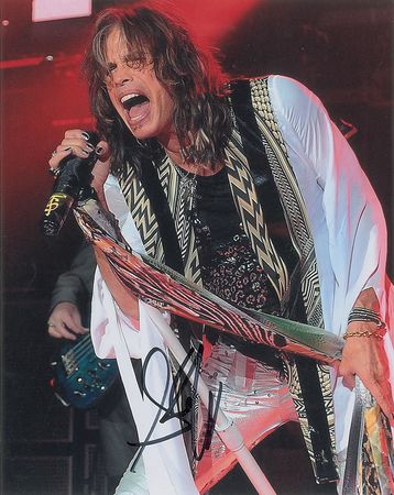 Lot #1099 Aerosmith: Steven Tyler Signed Photographs - Image 1