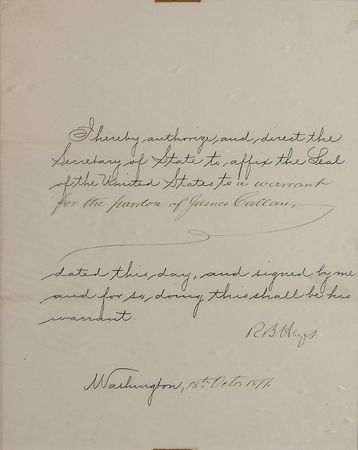 Lot #289 Rutherford and Lucy Hayes Document and Signatures - Image 2