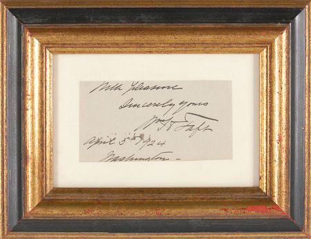 Lot #315 William H. Taft Signature - Image 2