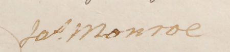 Lot #261 James Monroe Signed Document - Image 2