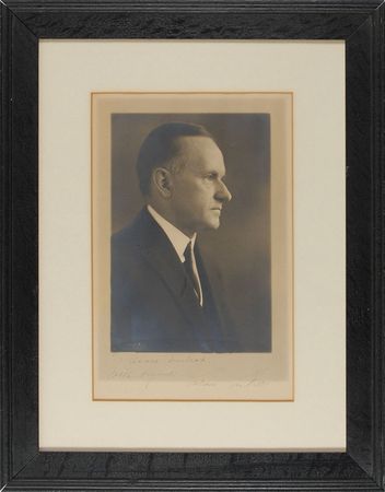 Lot #328 Calvin Coolidge Signed Photograph - Image 1