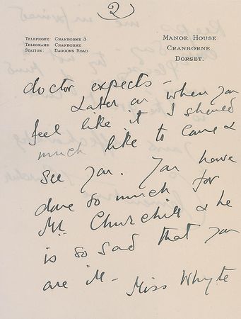 Lot #560 Clementine Churchill Handwritten Letter Signed - Image 4