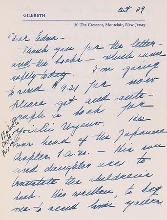 Lot #579 Lillian Gilbreth - Image 1