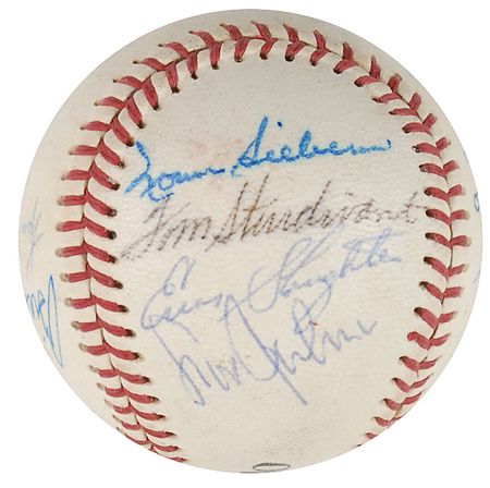 Lot #1709 Mickey Mantle and Old-Timers Baseball - Image 4