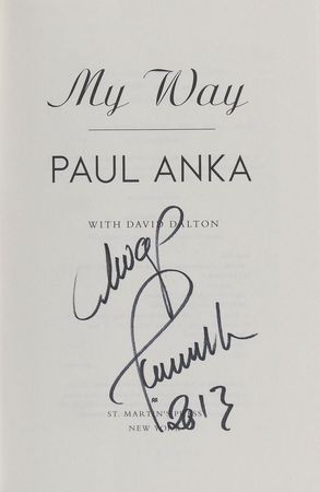 Lot #1106 Paul Anka Guitar and Book - Image 2