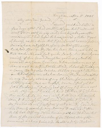 Lot #268 Anna Harrison: The former first lady writes of religion and her family - Image 1