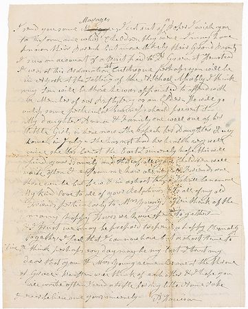 Lot #268 Anna Harrison: The former first lady writes of religion and her family - Image 2
