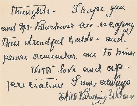 Lot #321 Edith Bolling Wilson: A thoughtful letter after the passing of her husband - Image 2