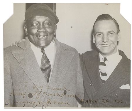 Lot #1541 Jack Johnson: ?Former champion Jack Johnson? befriends a fan in 1936 - Image 2