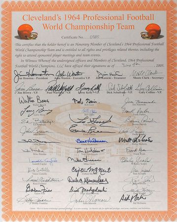 Lot #1623 Cleveland Browns Prints - Image 2