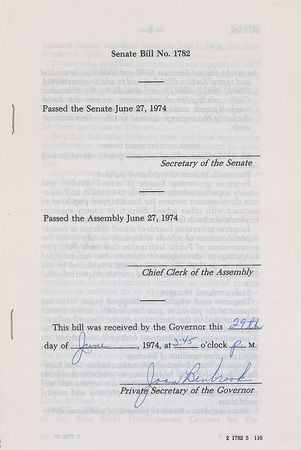 Lot #381 Ronald Reagan: Passing a bill to aid handicap students - Image 1