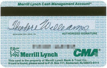 Lot #1841 Ted Williams: Extremely unique—Teddy Ballgame’s Visa card - Image 2