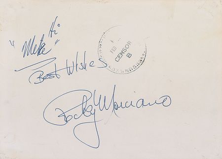 Lot #1547 Rocky Marciano Signed Photograph - Image 1