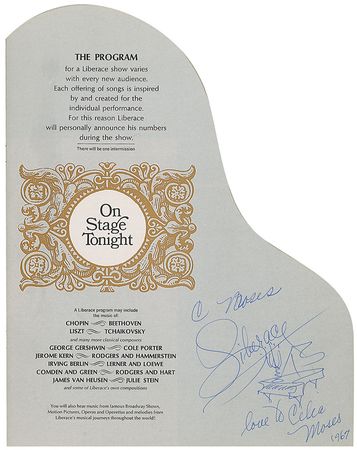 Lot #1193 Liberace Program - Image 1