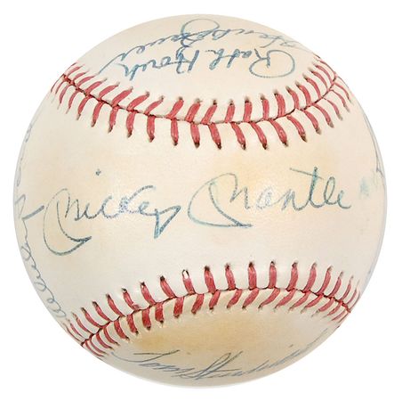 Lot #1748 NY Yankees Baseball - Image 1