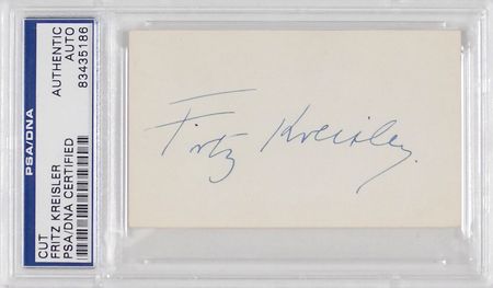 Lot #1013 Fritz Kreisler and Ferde Grofe Signatures - Image 1