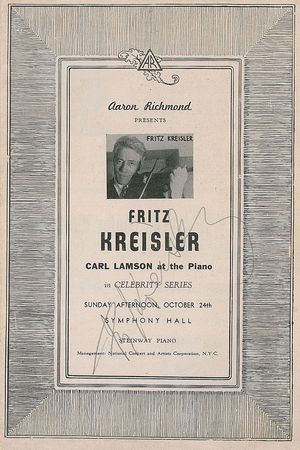 Lot #1014 Fritz Kreisler and Jan Kubelik - Image 1