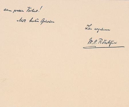 Lot #520 Wilhelm Rontgen: The Nobel Prize-winning physicist extends condolences to his star pupil - Image 2