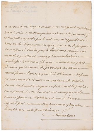 Lot #876 Jean-Baptiste Rousseau Handwritten Letter Signed - Image 3