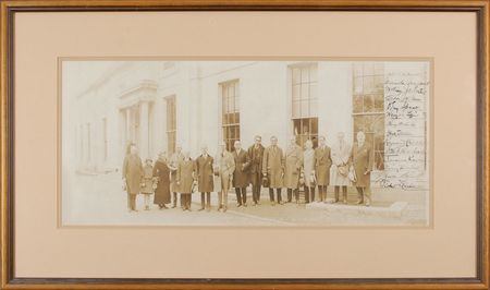Lot #1071 Composers: Phenomenal oversized photo of fourteen legendary composers sent to Washington to stand up for songwriters? rights in the spring of 1924 - Image 1