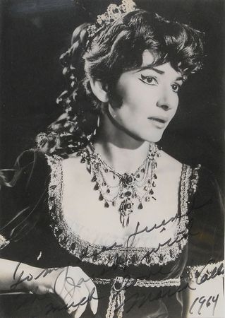 Lot #996 Maria Callas Signed Photograph - Image 1