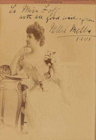 Lot #1021 Nellie Melba Signed Photograph - Image 2