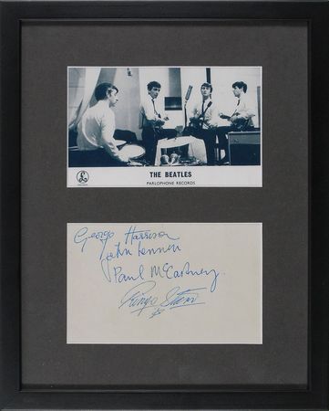 Lot #1053 Beatles: Hoffman promo card shot on the day of their 1962 ?Love Me Do? recording session at Abbey Road - Image 1