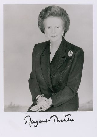 Lot #630 Margaret Thatcher Signed Photographs - Image 1