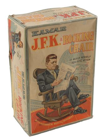 Lot #89 John F. Kennedy Toy Rocking Chair: Scarce Kennedy rocker toy removed from the market on White House orders, with many destroyed after the assassination - Image 2