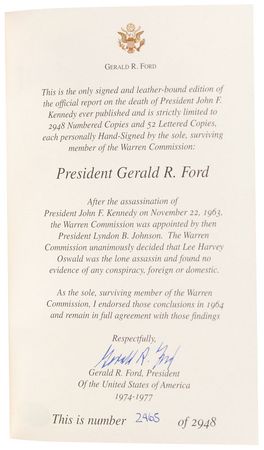 Lot #230 Gerald Ford Book - Image 1