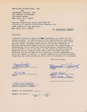 Lot #169 Marguerite Oswald Signed Document and Handwritten Letter Signed - Image 2