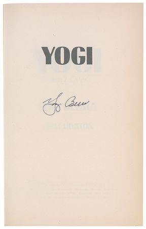 Lot #1599 Yogi Berra Book - Image 1