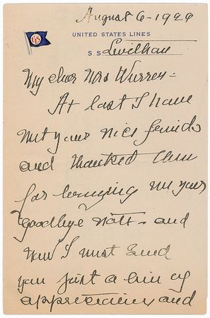 Lot #322 Edith Bolling Wilson - Image 1