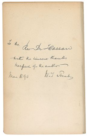 Lot #633 Titanic: William T. Stead Book - Image 1