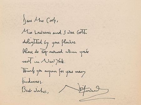 Lot #919 Noel Coward Letters - Image 1