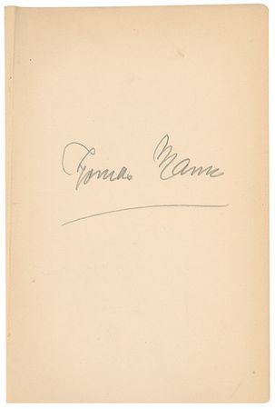Lot #860 Thomas Mann Book - Image 1