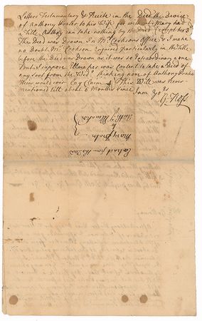 Lot #436 Declaration of Independence: George Ross: Extremely scarce and early letter from the Pennsylvania signer - Image 2