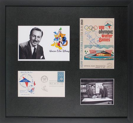 Lot #976 Walt Disney: The chairman of the pageantry Committee signs a program from his Olympics - Image 1