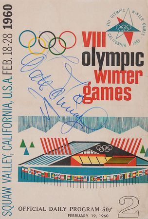 Lot #976 Walt Disney: The chairman of the pageantry Committee signs a program from his Olympics - Image 2