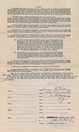 Lot #1098 Fats Waller Signed Document - Image 2