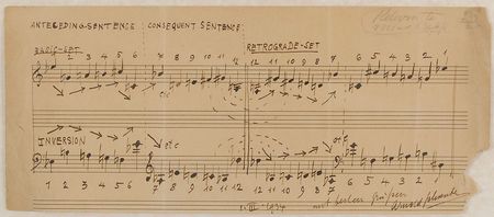 Lot #1041 Arnold Schoenberg: Schoenberg demonstrates his twelve-tone technique - Image 2
