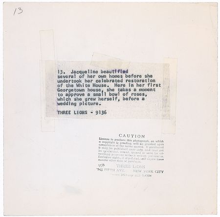 Lot #29 Jacqueline Kennedy Decorating Their Georgetown Home Photograph - Image 2