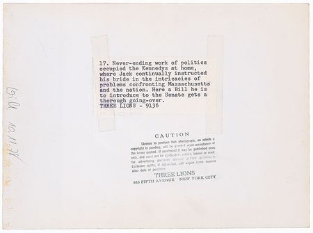 Lot #20 John and Jacqueline Kennedy Reviewing a Senate Bill - Image 2