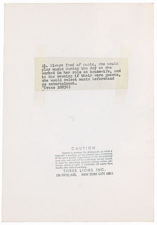 Lot #34 Jacqueline Kennedy Listening to Records in Their Georgetown Home - Image 2