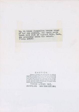 Lot #30 Jacqueline Kennedy Dining on Capitol Hill - Image 2