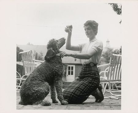 Lot #43 Jacqueline Kennedy Training Her Poodle - Image 1