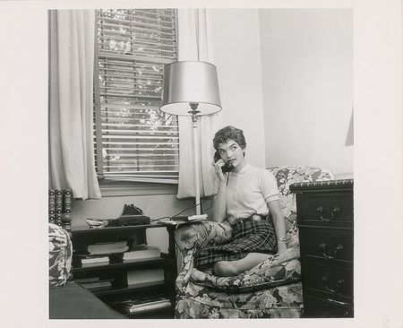 Lot #37 Jacqueline Kennedy on the Telephone Photograph - Image 1