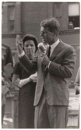 Lot #52 Robert and Ethel Kennedy in Harlem Photograph - Image 1